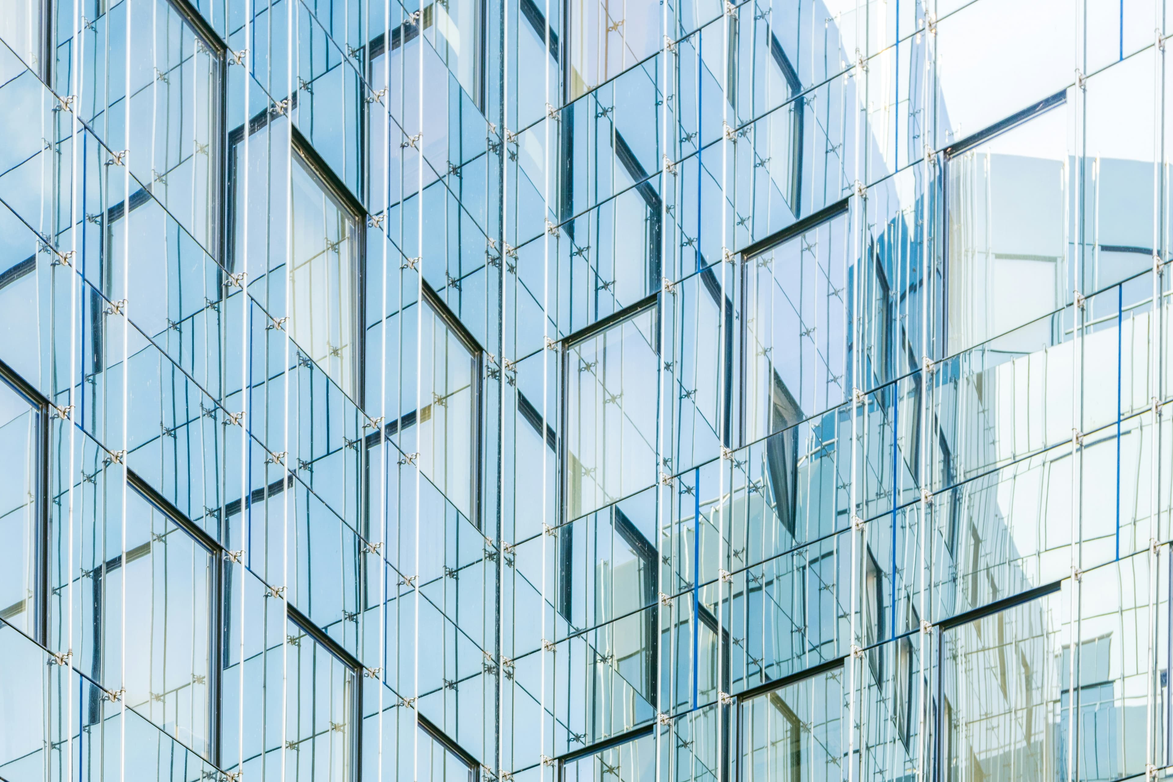 Glass construction site